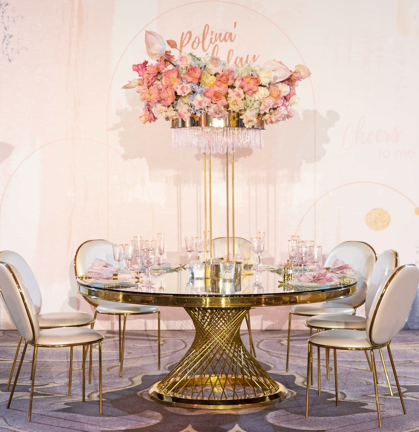 Стол зеркальный премиум